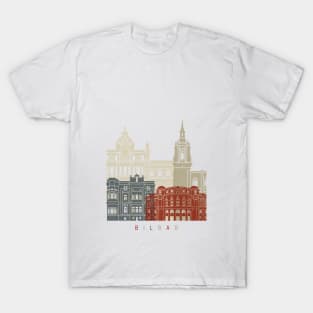 Bilbao skyline poster T-Shirt